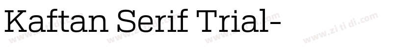 Kaftan Serif Trial字体转换